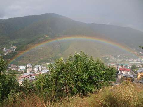 View from Buddha Point outside Thimphu